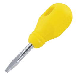 Destornillador amarillo trompo pta plana 1/4"x1-1/2" Surtek D452