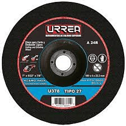 Disco Abrasivo t/27 inox4-1/2x1/4"e/pes Urrea U372