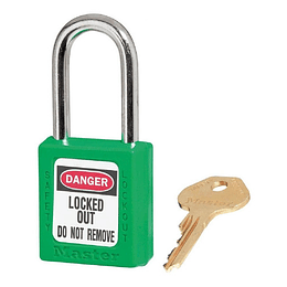 Candado de Bloqueo Verde Termoplástico 410GRN Master Lock