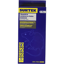 Trampa grande adhesiva para roedor 2 piezas Surtek 