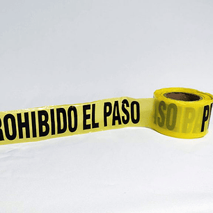 CINTA DE BARRICADA PROHIBIDO EL PASO 304MTS