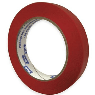 CINTA DE CELOFAN ROJO DE 24MM X 65MTS