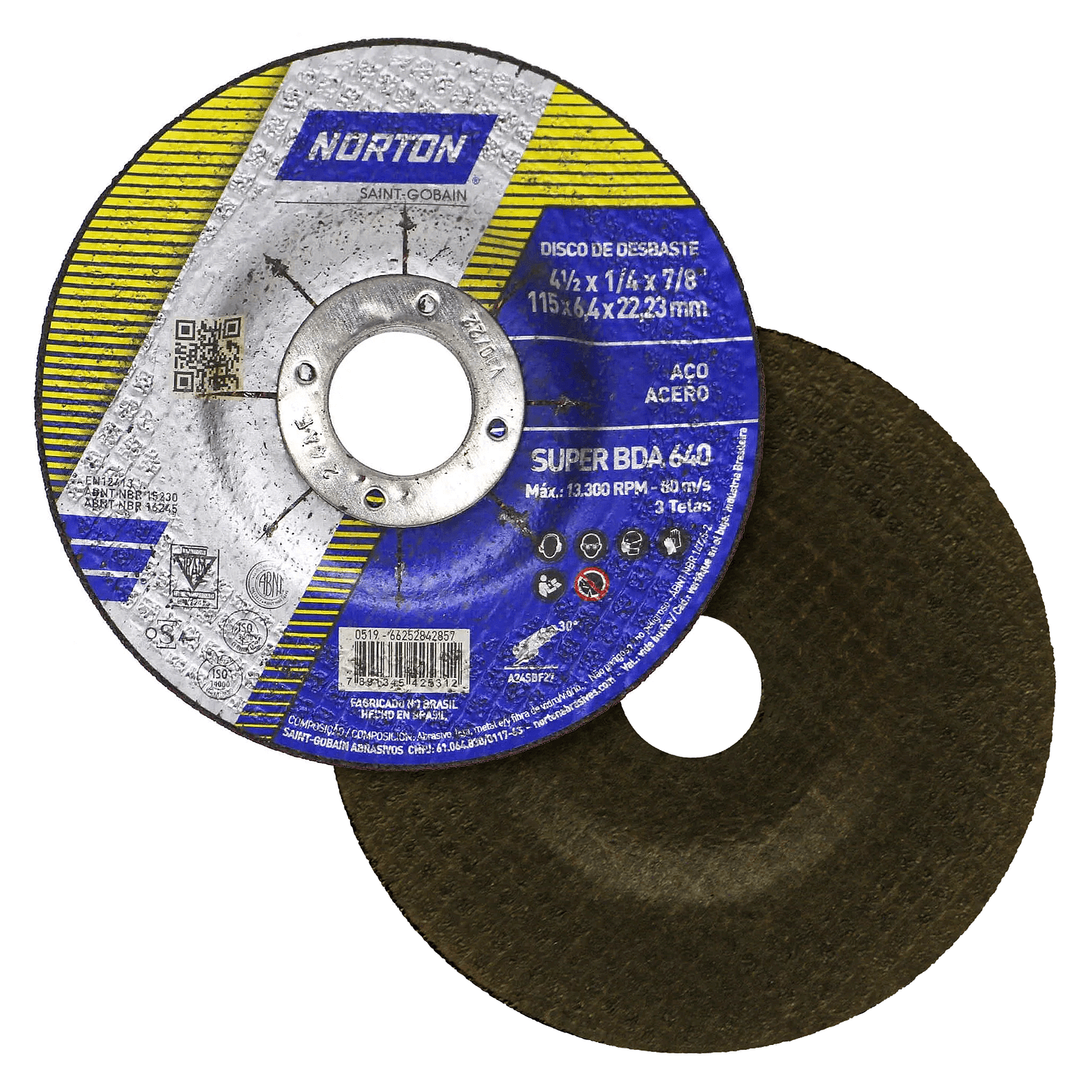 DISCO ABRASIVO T27 PARA DESBASTE DE METAL  (66252830611) 1