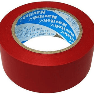 CINTA DE DELIMITACIÓN COLOR ROJO ANCHO 2” LARGO 33 M MCA NAVITEK MOD 750