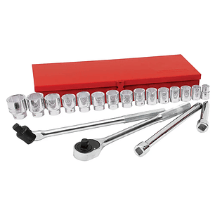 Juego de dados y accesorios cuadro de 3/4