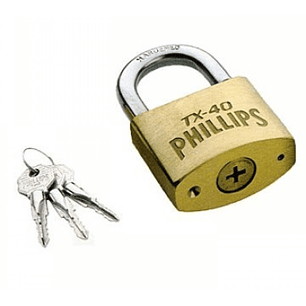 CANDADO PHILIPS DE SEGURIDAD TX 40