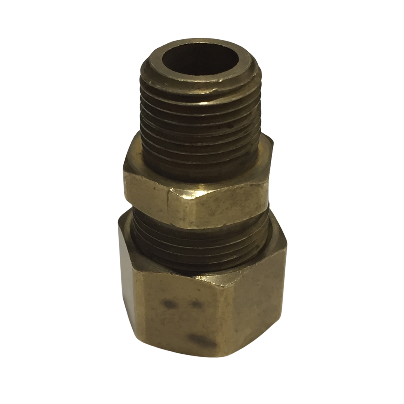 CONECTOR MACHO EN KIT BARRIL Y TUERCA DE 3/8 1