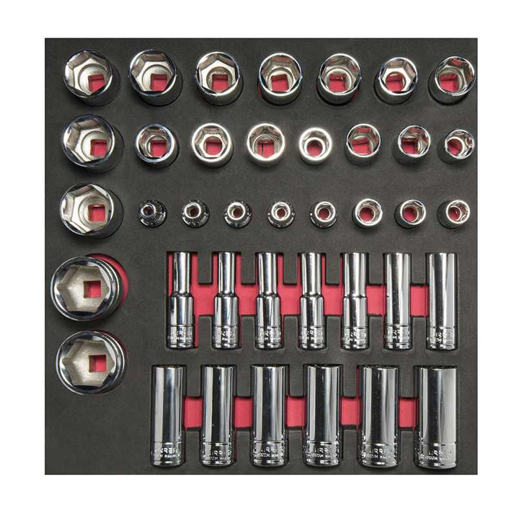 Juego de dados cortos y largos cuadro de 1/2