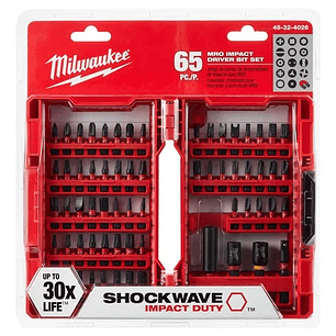 Juego de Puntas de Impacto Shockwave 65pzas