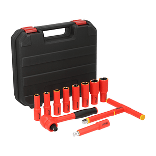 Juego de dados y accesorios cuadro de 1/2