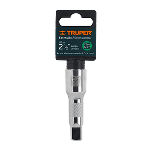 EXTENSIÓN DE 2 1/2' PARA MATRACA, PARA DADOS CUADRO 1/2'