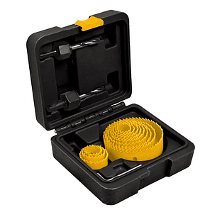 JUEGO DE 12 BROCASIERRAS, 2 MANDRILES Y LLAVE ALLEN, PRETUL