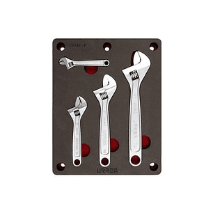 Juego de llaves ajustables, 4 piezas