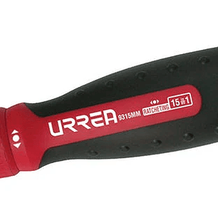 Destornillador con mango tipo revólver de matraca con puntas intercambiables 15 en 1