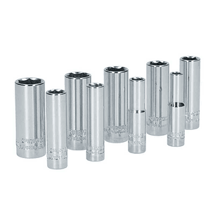 Juego de dados largos métricos cuadro de 1/4