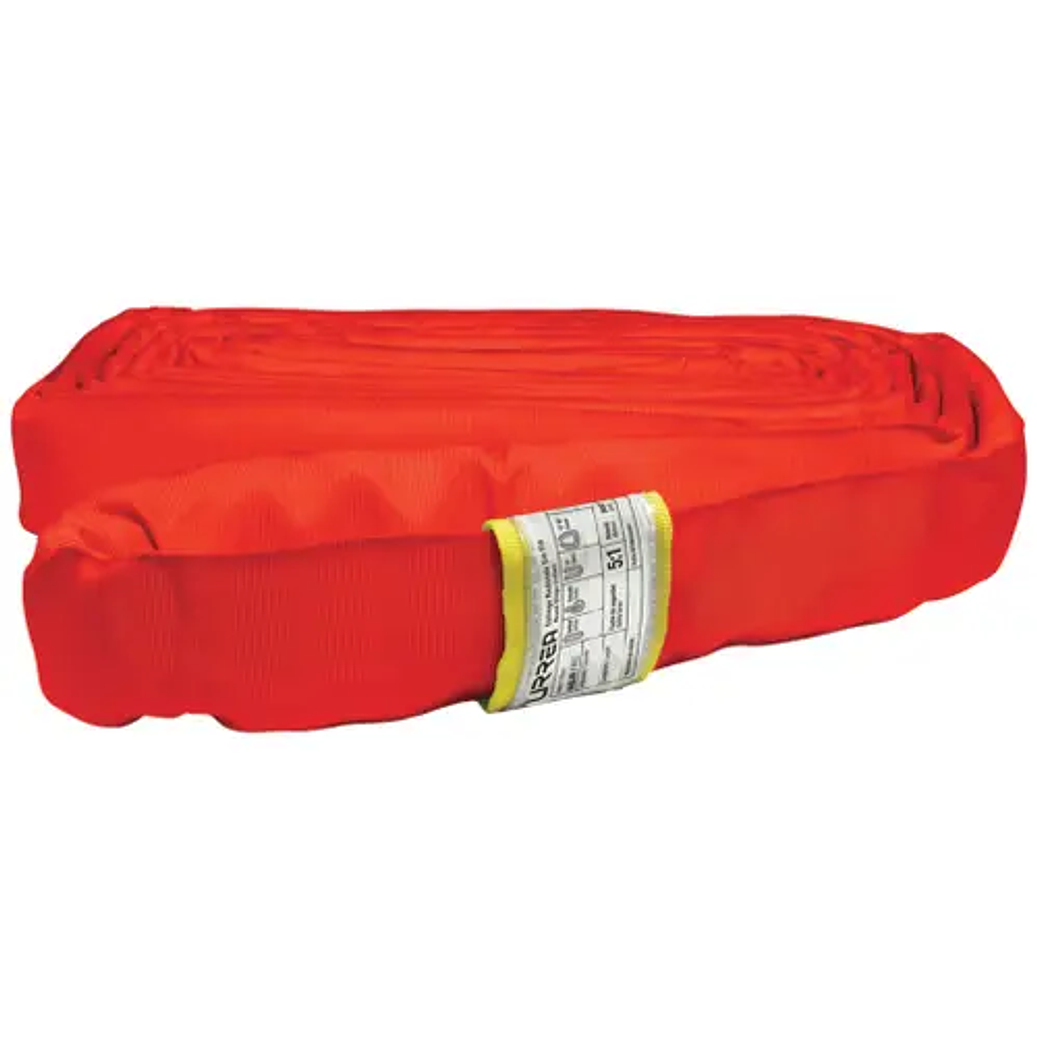 Eslinga de poliéster redonda sin fin roja 4 m, 6 ton 1