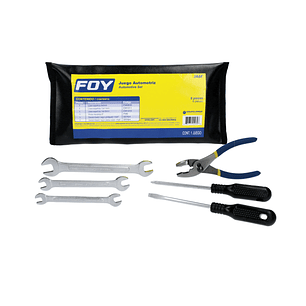 Juego combinado de herramienta automotriz con estuche plástico, 6 piezas