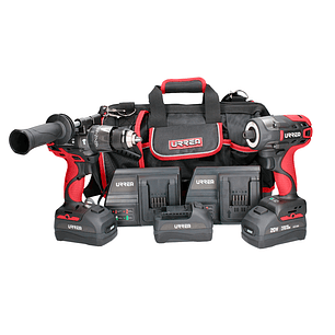 Juego de rotomartillo y atornillador de impacto a batería Litio ion 20 V, 3 piezas