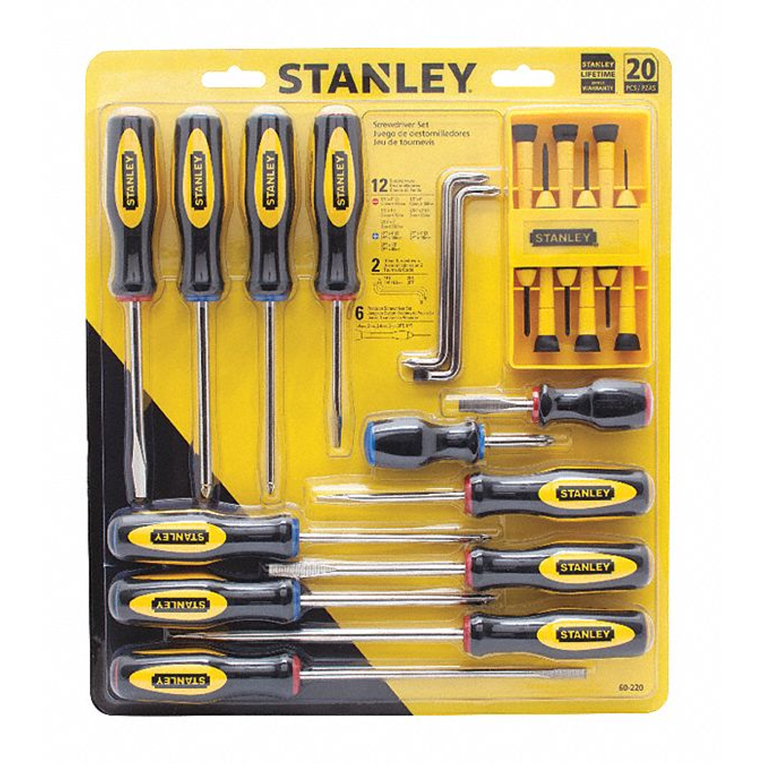 JUEGO DE 20 DESTORNILLADORES BASIC 1