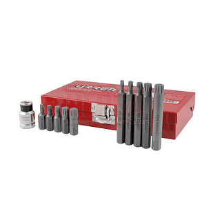 Juego de puntas bristol hexágono de 3/8