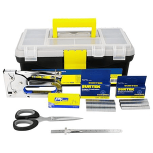 Juego combinado de herramienta con caja plástica, 8 piezas