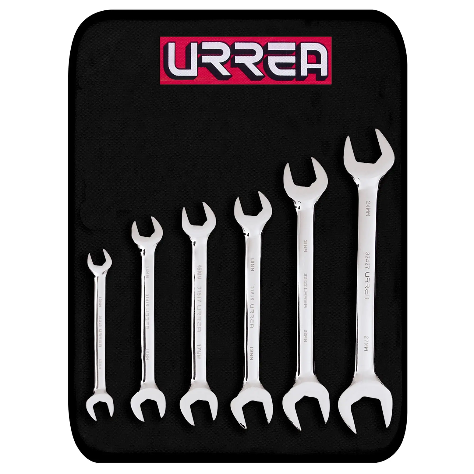 Juego de llaves españolas pulido espejo métricas, 6 piezas 1