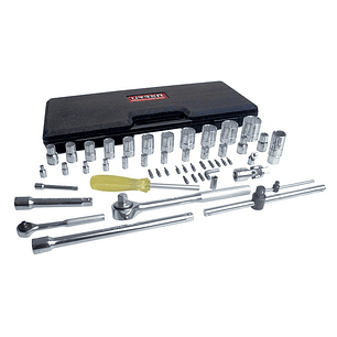 Juego de dados y accesorios cuadro de 1/4