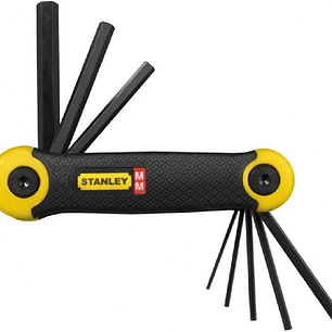 JUEGO DE LLAVES HEXAGONALES TIPO NAVAJA 1.5 A 6 MILIMETROS