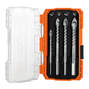 JUEGO DE 4 BROCAS PARA VIDRIO Y AZULEJO TRUPER EXPERT 101841