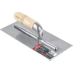 LLANA, MANGO MADERA, CANTO DENTADO TRIANGULAR, 11'