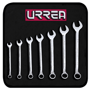 JUEGO DE LLAVES COMBINADA CORTAS 12 PUNTAS ESTADAR 7 PIEZAS