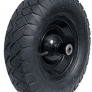 LLANTA IMPONCHABLE CON RIN 4 CAPAS, RODAMIENTO BALEROS, DIAM. EXTERIOR 16