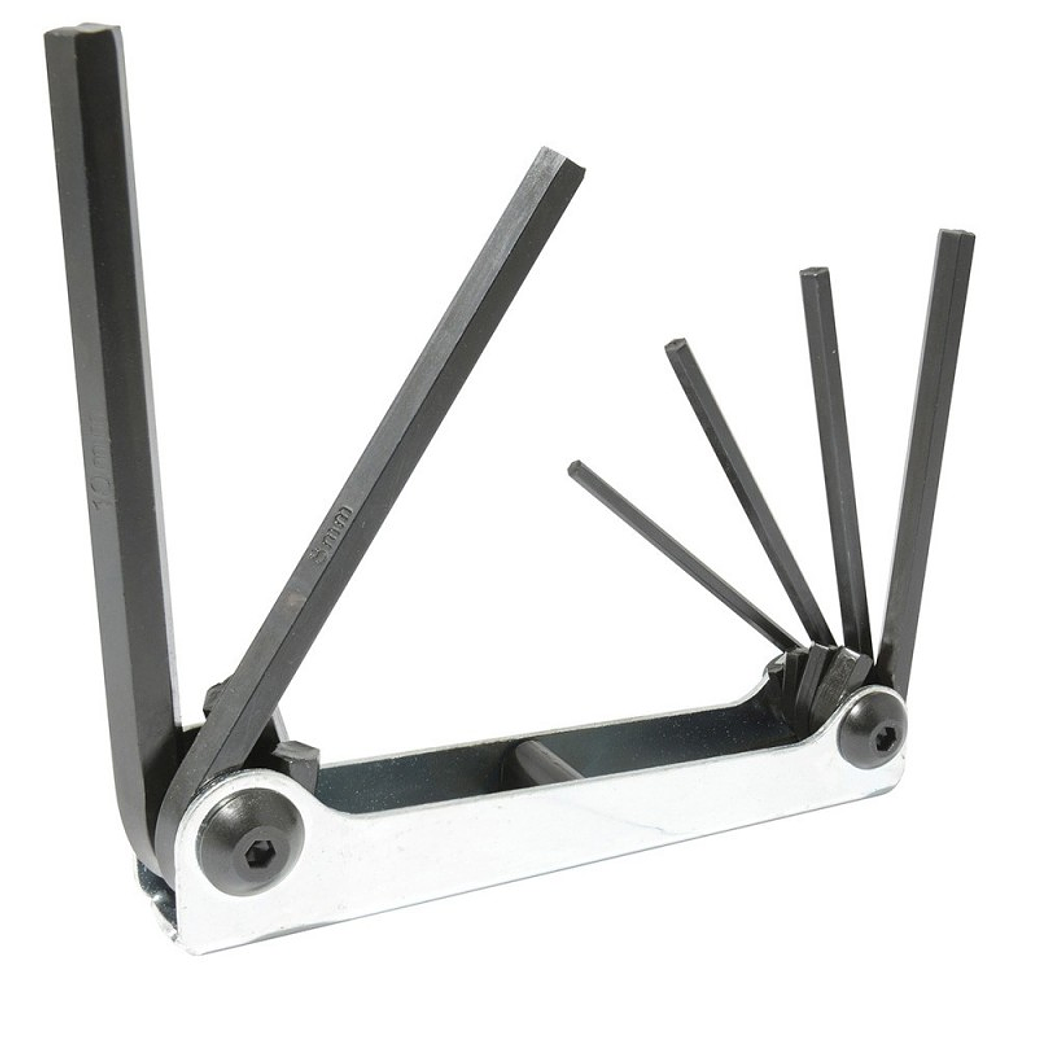 JUEGO DE LLAVES HEXAGONALES TIPO NAVAJA 3 A 10 MM 5 PIEZAS 1