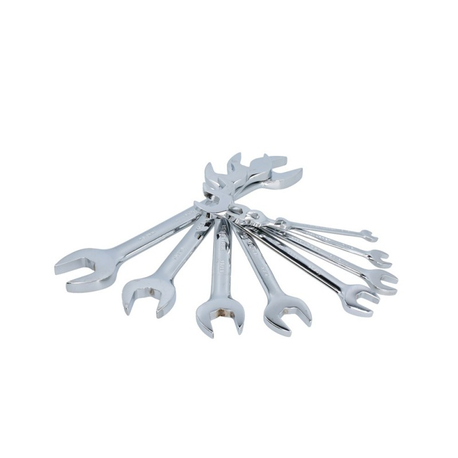 Juego de llaves españolas pulido espejo métricas, 9 piezas 1