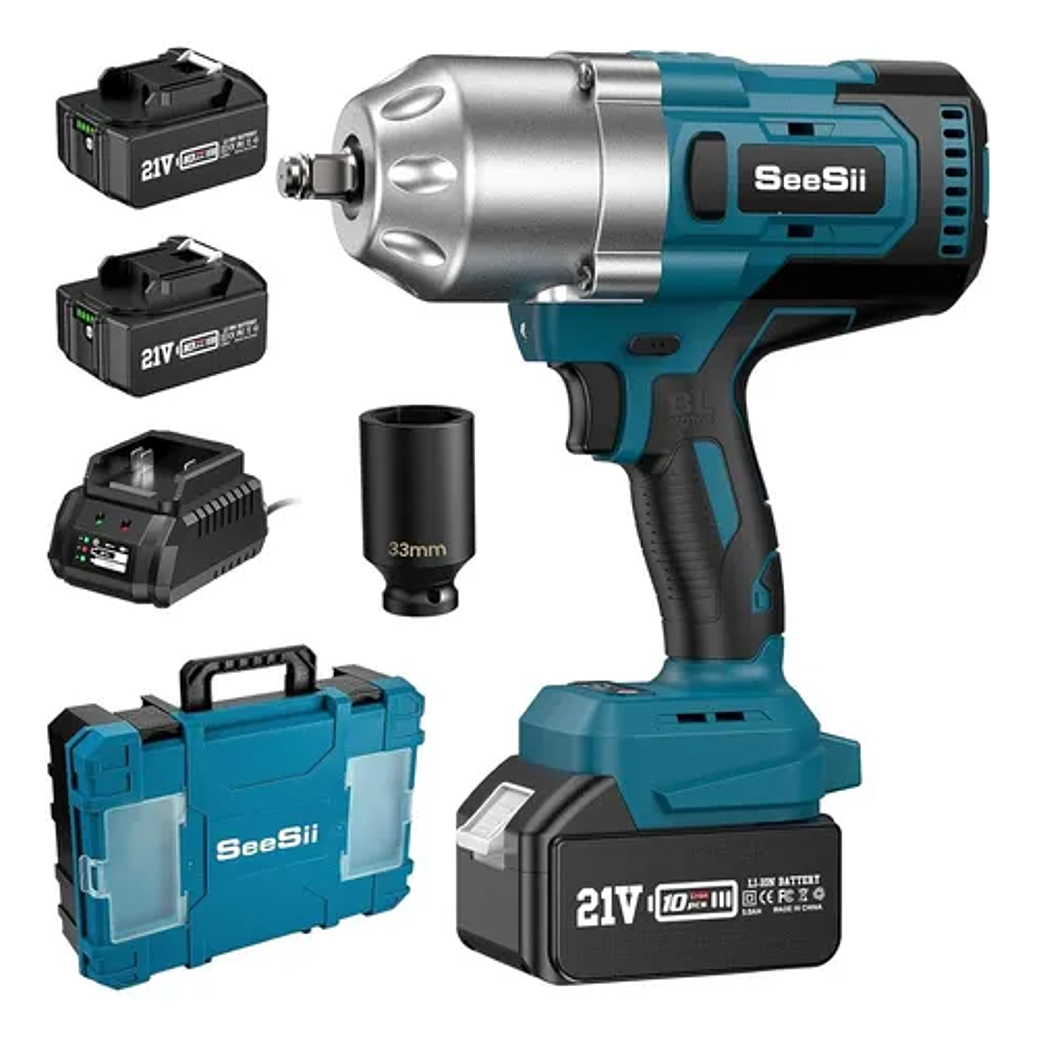 LLAVE DE IMPACTO DE 1/2 DE ALTO PAR DE 1300 NM KIT DE PISTO SEESII 1