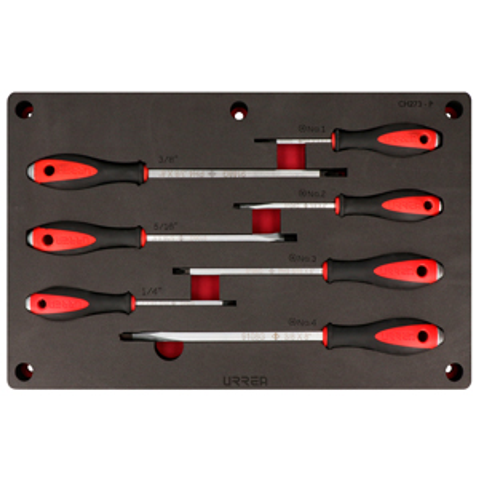 Juego de destornilladores mango bimaterial de caja combinados, 9 piezas 1