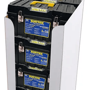 Despachador para cajas plásticas, 10 piezas