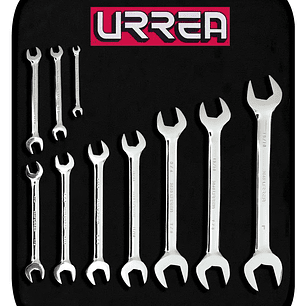 Juego de llaves españolas pulido espejo, en pulgadas, 10 piezas