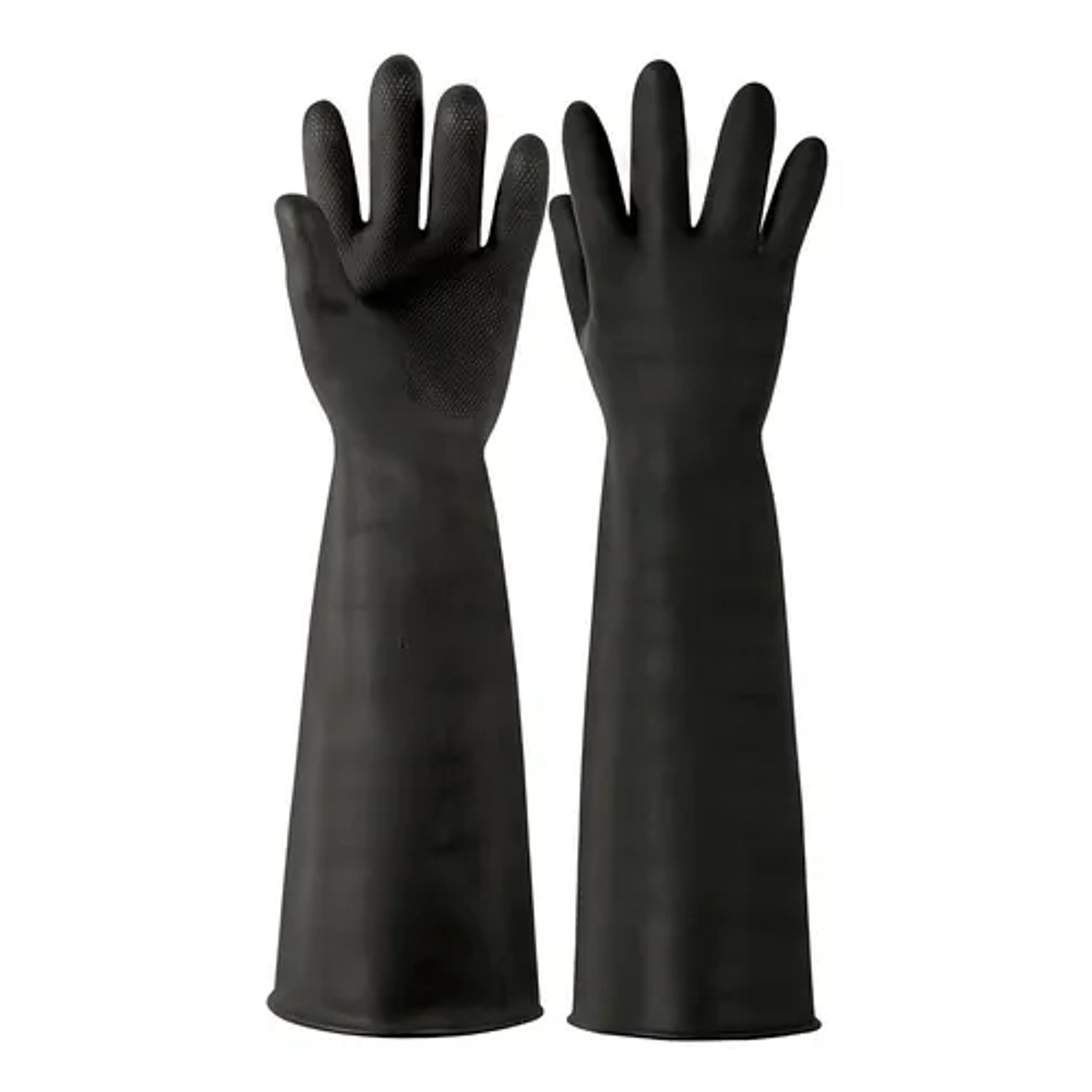 GUANTES DE LÁTEX INDUSTRIALES PUÑO LARGO, T. MED 1