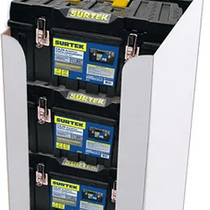 Despachador para cajas plásticas, 8 piezas