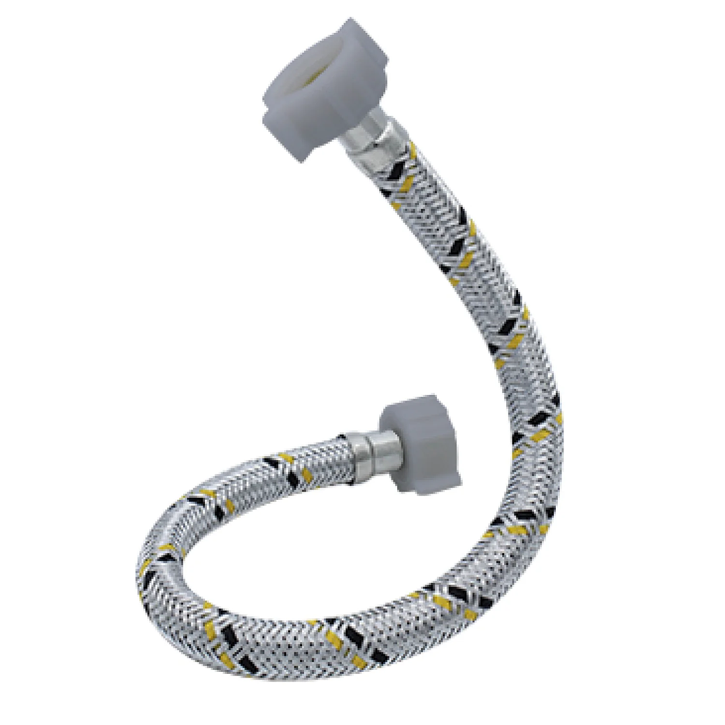 MANGUERA ACERO LAVABO 1/2 X 1/2 40 CM 1