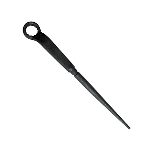 Llave acodada de alta palanca fosfatizada con cola en pulgadas, 12 puntas, 1 1/8