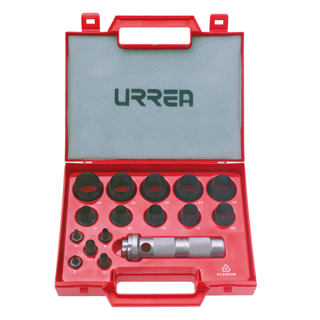 Juego de sacabocados de 3 a 30mm, 16 piezas 1