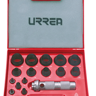 Juego de sacabocados de 3 a 30mm, 16 piezas