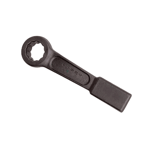 Llave de golpe plana fosfatizada en pulgadas, 12 puntas, 1 1/4