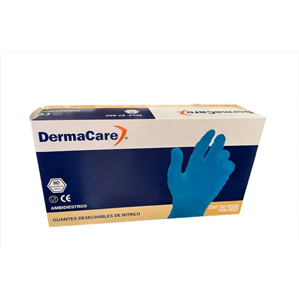 GUANTES DE NITRILO TALLA GRANDE DESECHABLES CAJA CON 100 PIEZAS 1