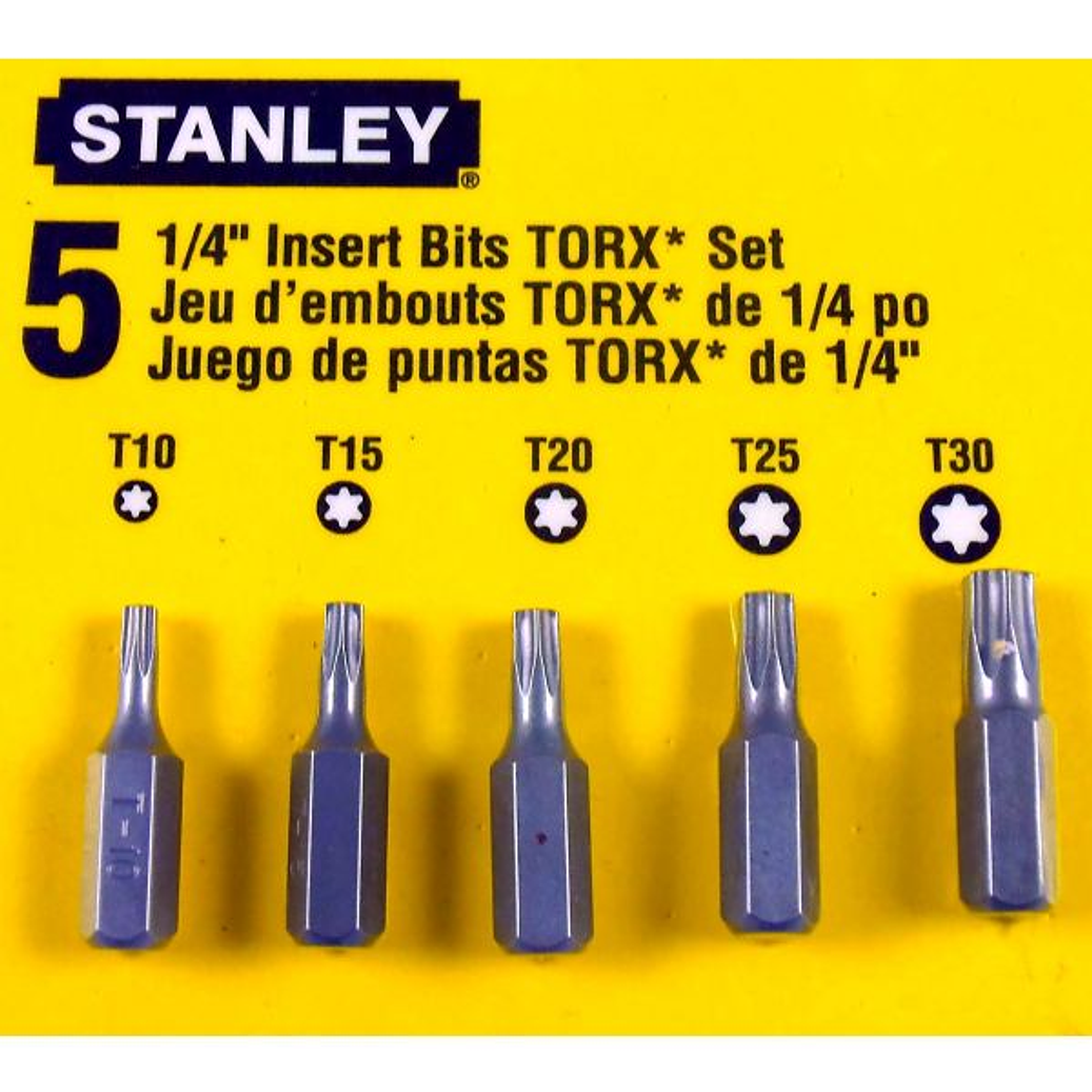 JUEGO DE REPUESTO PARA DESARMADOR RACH TORX 5 PIEZAS 1