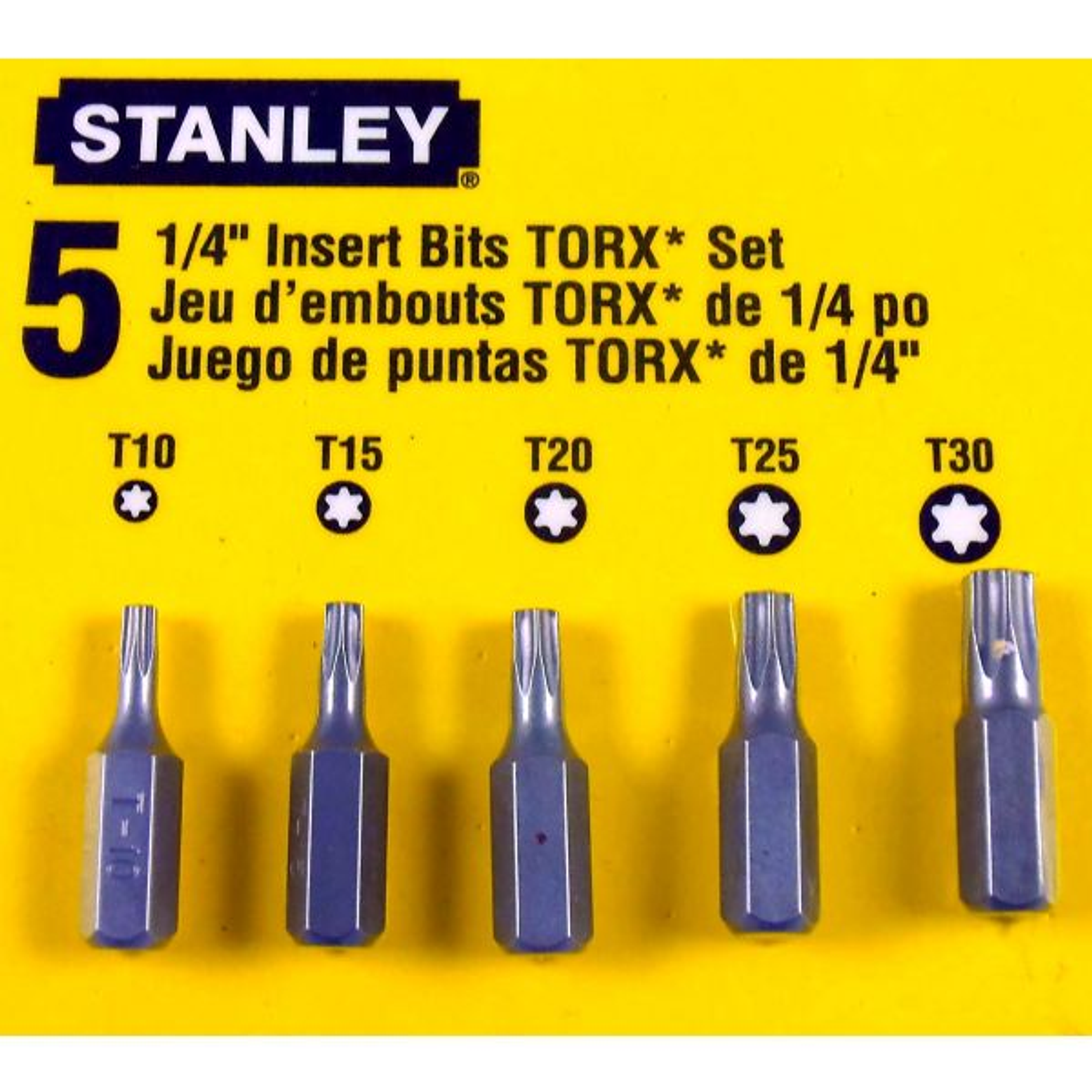JUEGO DE REPUESTO PARA DESARMADOR RACH TORX 5 PIEZAS 1