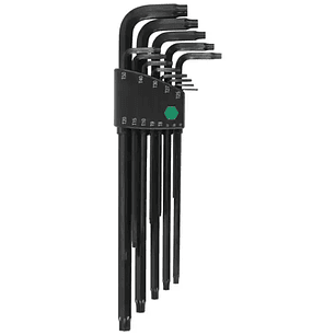 JUEGO DE LLAVES LARGAS PUNTA TORX DE 13 PIEZAS T 5 A T 50 MOD 36699