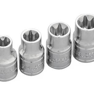 Juego de dados Torx hembra cuadro de 1/2